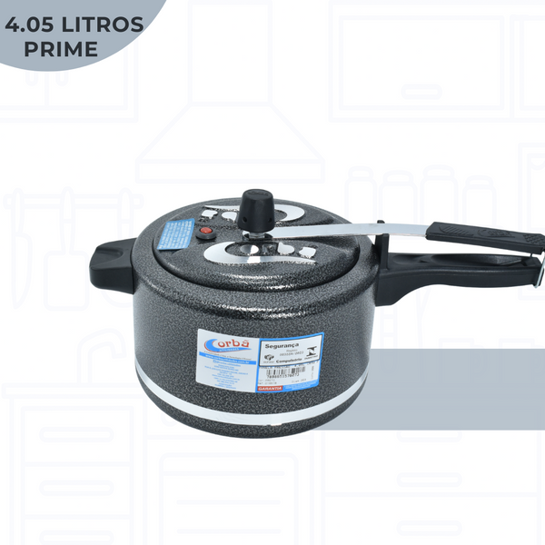 Panela de Pressão Clássica Craqueado  4,05 Litros Prime – Corbã