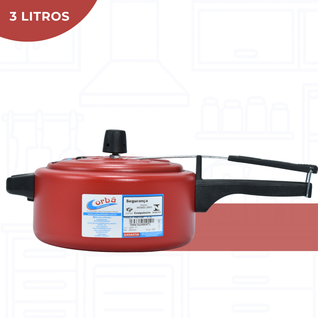 Panela de Pressão Vm MT Clássica 3 Litros– Corbã
