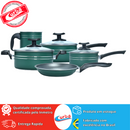 JOGO DE PANELAS  COLOR 5PCS ANTIADERENTE VERDE MT