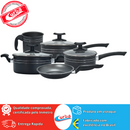 JOGO DE PANELAS COLOR 5PCS ANTIADERENTE PRETO MT