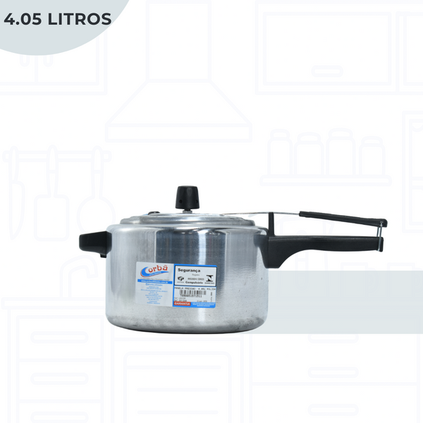 Panela de Pressão Clássica Polido  4,05 Litros – Corbã