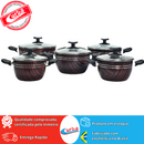 JOGO DE PANELAS 5 PEÇAS QATAR ANTIADERENTE VERMELHOR ESTAMPADO