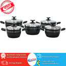 JOGO DE PANELAS QATAR 5PCS  PRETO MT