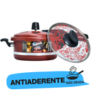 Panela de Pressão Qatar Vermelho 3 Litros Antiaderente Corbã