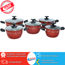 JOGO DE PANELAS 5 PEÇAS QATAR ANTIADERENTE VERMELHO MT