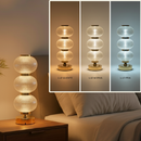 Luminária Abajur Cristal LED Recarregável com 3 Níveis de Luz | Corbã Utilidades