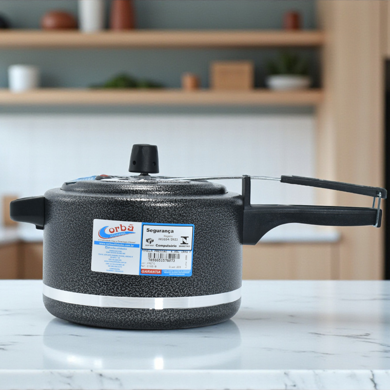 Panela de Pressão Clássica Craqueado  4,05 Litros Prime – Corbã