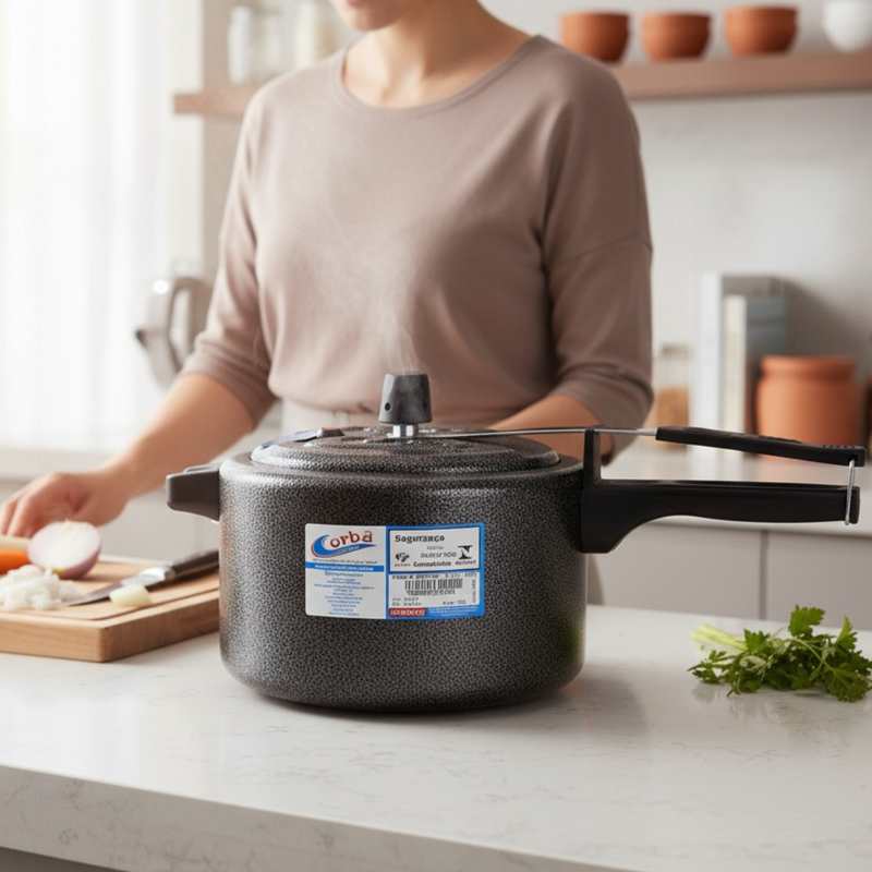 Panela de Pressão Clásica Craqueada  4,05 Litros – Corbã