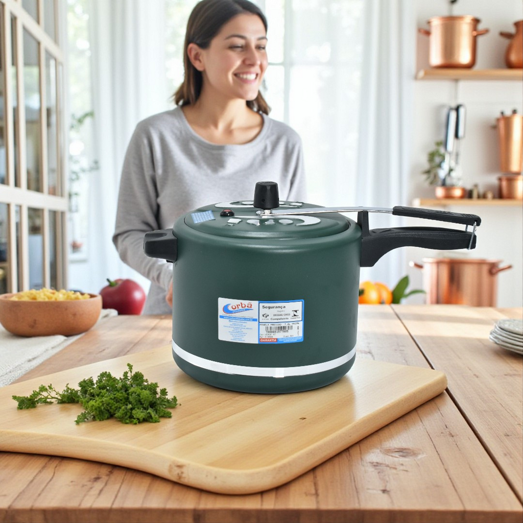 Panela de Pressão Clássica Verd Mt Prime 7L – Corbã
