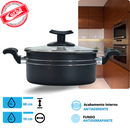 JOGO DE PANELAS COLOR 5PCS ANTIADERENTE PRETO MT