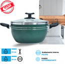 JOGO DE PANELAS 5 PEÇAS QATAR  VERDE MT