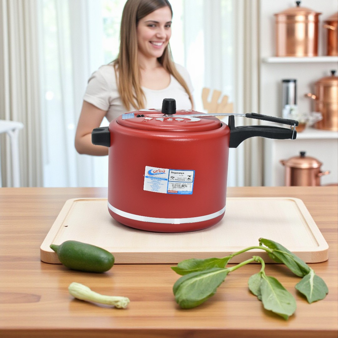 Panela de Pressão Clássica Verm MT Prime 10L – Corbã