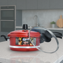 Panela de Pressão Qatar Vermelho MT 3 Litros com Tampa de Vidro – Corbã