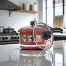 Panela de Pressão Qatar Vermelho 4.5Litros Antiaderente Corbã