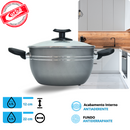 JOGO DE PANELAS 5 PEÇAS QATAR ANTIADERENTE GRAFIT