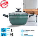 JOGO DE PANELAS 5 PEÇAS QATAR  VERDE MT