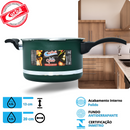KIT PANELA DE PRESSÃO QATAR CORBÃ VERDE MT COM  TAMPA DE PRESSÃO MULTIFUNCIONAL