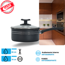 JOGO DE PANELAS COLOR 5PCS ANTIADERENTE PRETO MT