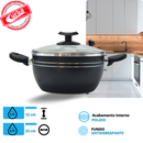 JOGO DE PANELAS QATAR 5PCS  PRETO MT