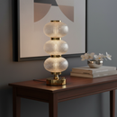 Luminária Abajur Cristal LED Recarregável com 3 Níveis de Luz | Corbã Utilidades