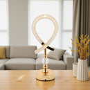 Luminária Abajur Cristal LED Recarregável com 3 Níveis de Luz | Corbã Utilidades