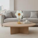 Luminária Abajur Cristal LED Recarregável com 3 Níveis de Luz | Corbã Utilidades