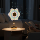 Luminária Abajur Cristal LED Recarregável com 3 Níveis de Luz | Corbã Utilidades