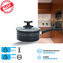 JOGO DE PANELAS COLOR 5PCS ANTIADERENTE PRETO MT