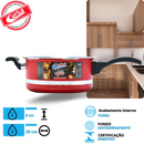 KIT PANELA DE PRESSÃO QATAR CORBÃ VERMELHO MT COM  TAMPA DE PRESSÃO MULTIFUNCIONAL