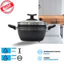 JOGO DE PANELAS QATAR 5PCS  PRETO MT