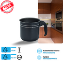 JOGO DE PANELAS COLOR 5PCS ANTIADERENTE PRETO MT