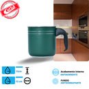 JOGO DE PANELAS  COLOR 5PCS ANTIADERENTE VERDE MT