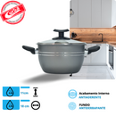 JOGO DE PANELAS 5 PEÇAS QATAR ANTIADERENTE GRAFIT