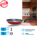 JOGO DE PANELAS COLOR 5PCS ANTIADERENTE VERMELHO MT