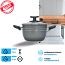 JOGO DE PANELAS 5 PEÇAS QATAR ANTIADERENTE GRAFIT