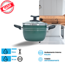 JOGO DE PANELAS 5 PEÇAS QATAR  VERDE MT