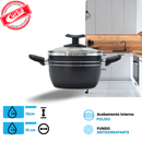 JOGO DE PANELAS QATAR 5PCS  PRETO MT