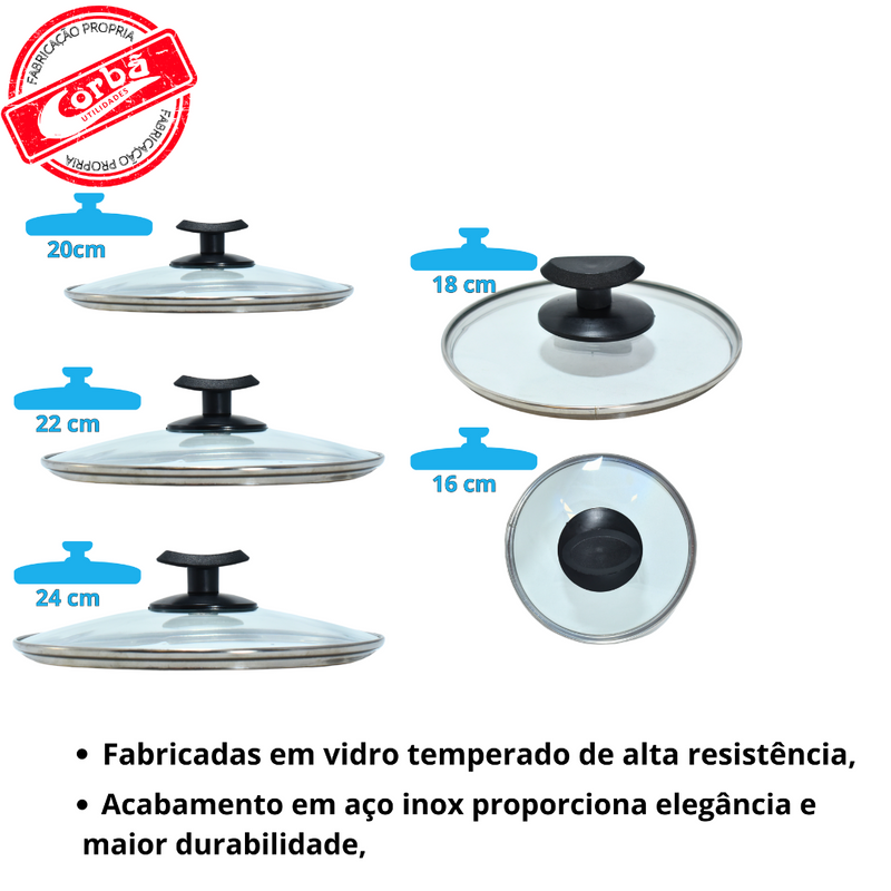 JOGO DE PANELAS 5 PEÇAS QATAR ANTIADERENTE PRETO ESTAMPADO