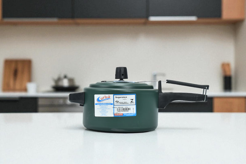 Panela de Pressão Clássica 2,5 Litros Verde Mt Corbã