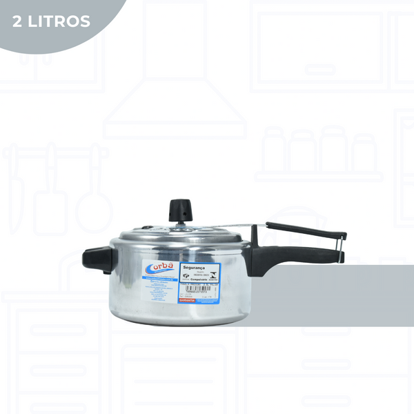 Panela de Pressão Clássica 2,5 Litros Polida  Corbã