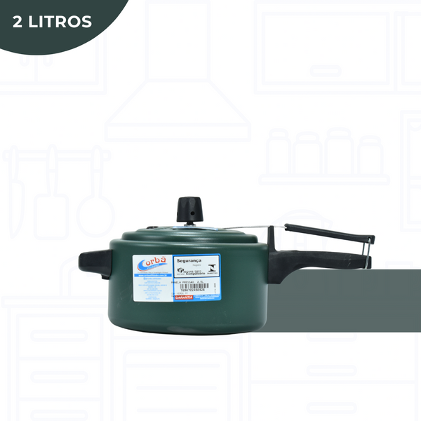 Panela de Pressão Clássica 2,5 Litros Verde Mt Corbã