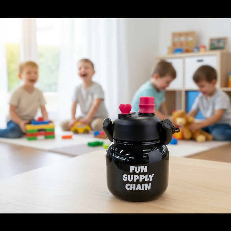 Garrafa Térmica Infantil Divertida com Tampa de Segurança | Corbã Utilidades