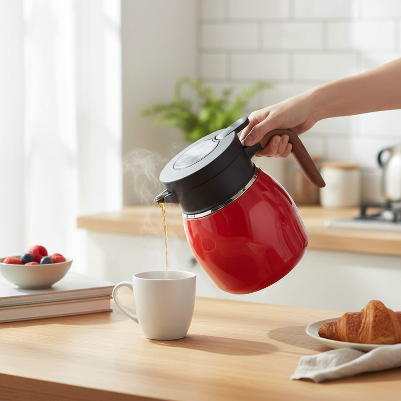 Garrafa Térmica com Display Digital e Infusor Integrado 1100ml | Corbã Utilidades