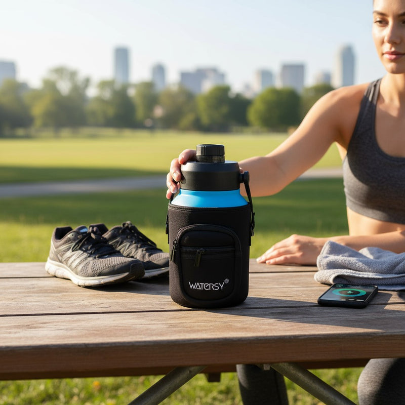 Garrafa Térmica Watersy com Bolsa  64oz.(aprox. 1893ml)