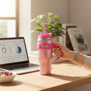 Copo Térmico  Premium com Alça e Canudo Inox | Corbã Utilidades