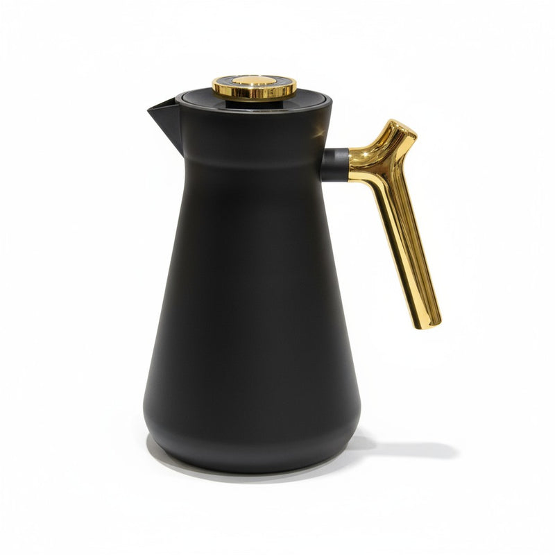 Garrafa Térmica 1L com Alça Metálica Dourada | Corbã Utilidades