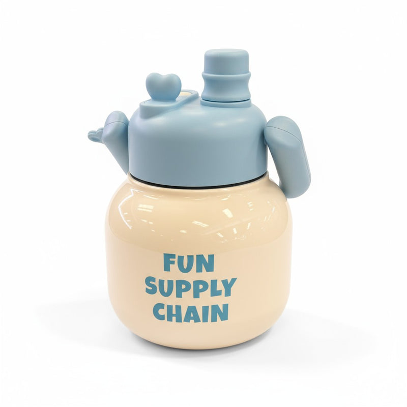 Garrafa Térmica Infantil Divertida com Tampa de Segurança | Corbã Utilidades