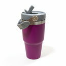 Copo Térmico Premium com Tampa Flip e Alça Metálica 600ml  | Corbã Utilidades