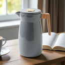 Garrafa Térmica 1L com cabo em madeira | Corbã Utilidades