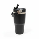 Copo Térmico Premium com Tampa Flip e Alça Metálica 600ml  | Corbã Utilidades